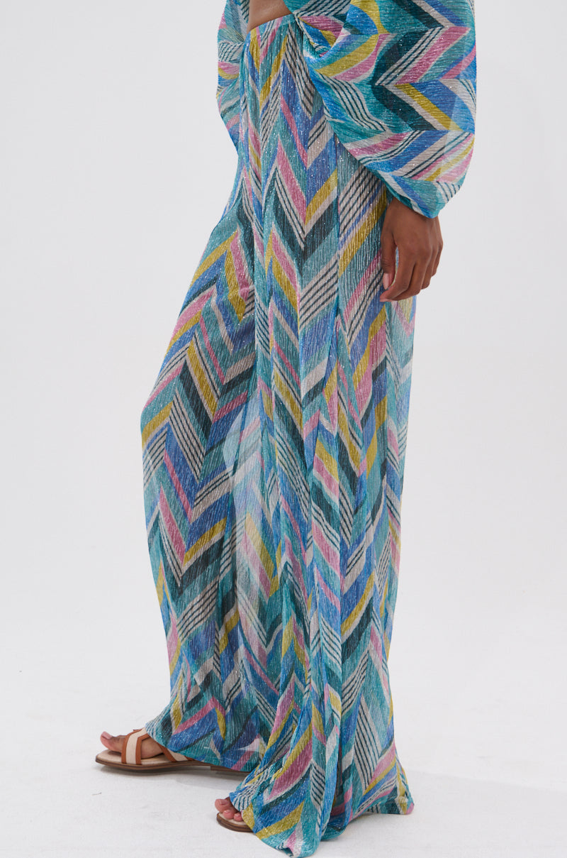 GRISELDA PRINTED PALAZZO PANTS