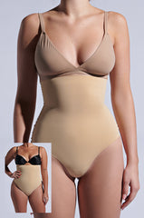 TITSY SHAPER THONG IN TAN