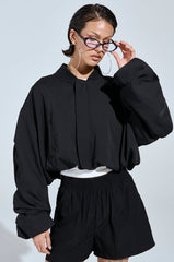 TREY RUCHED SLEEVE BOMBER