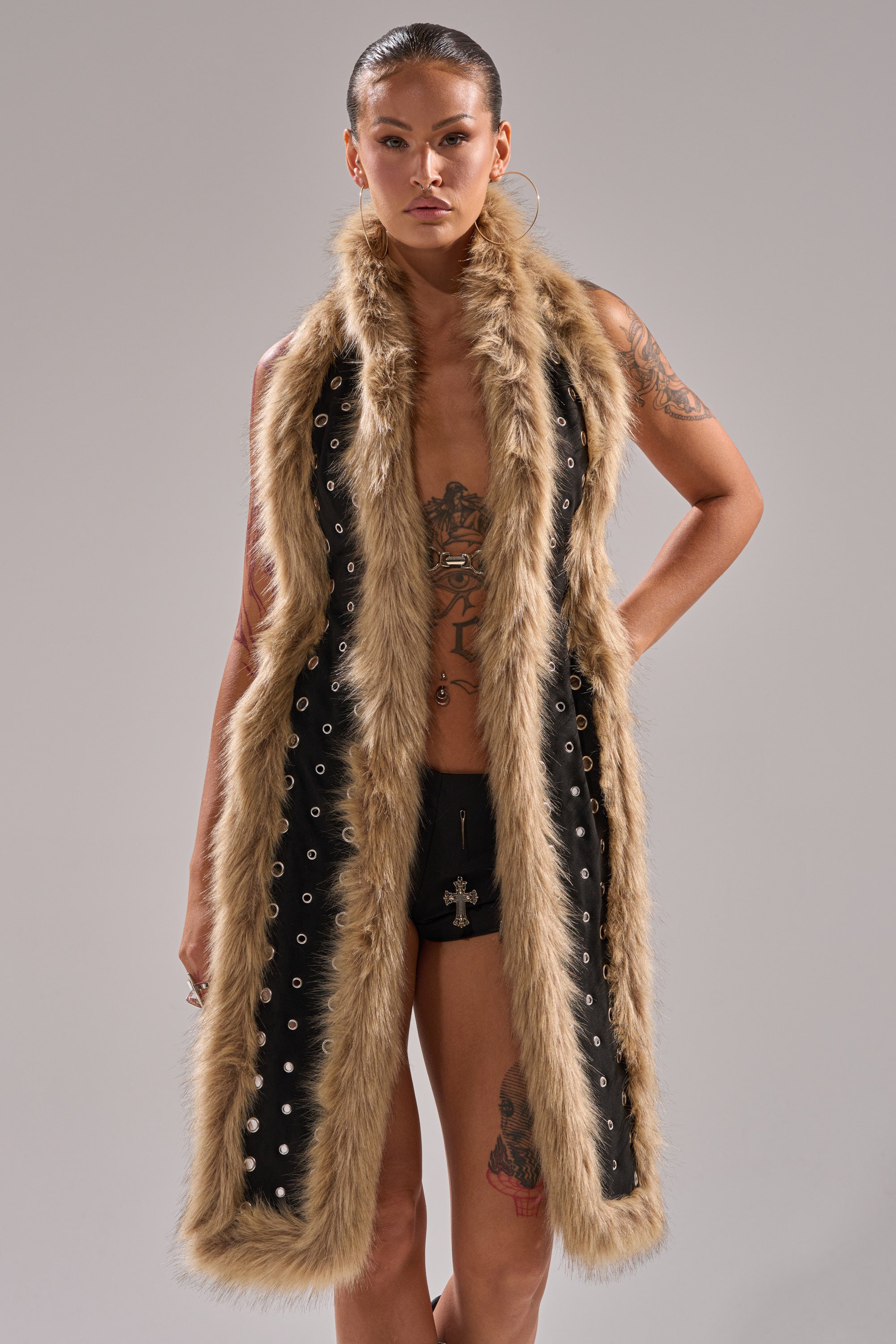 ICY HOT FUR BRALETTE