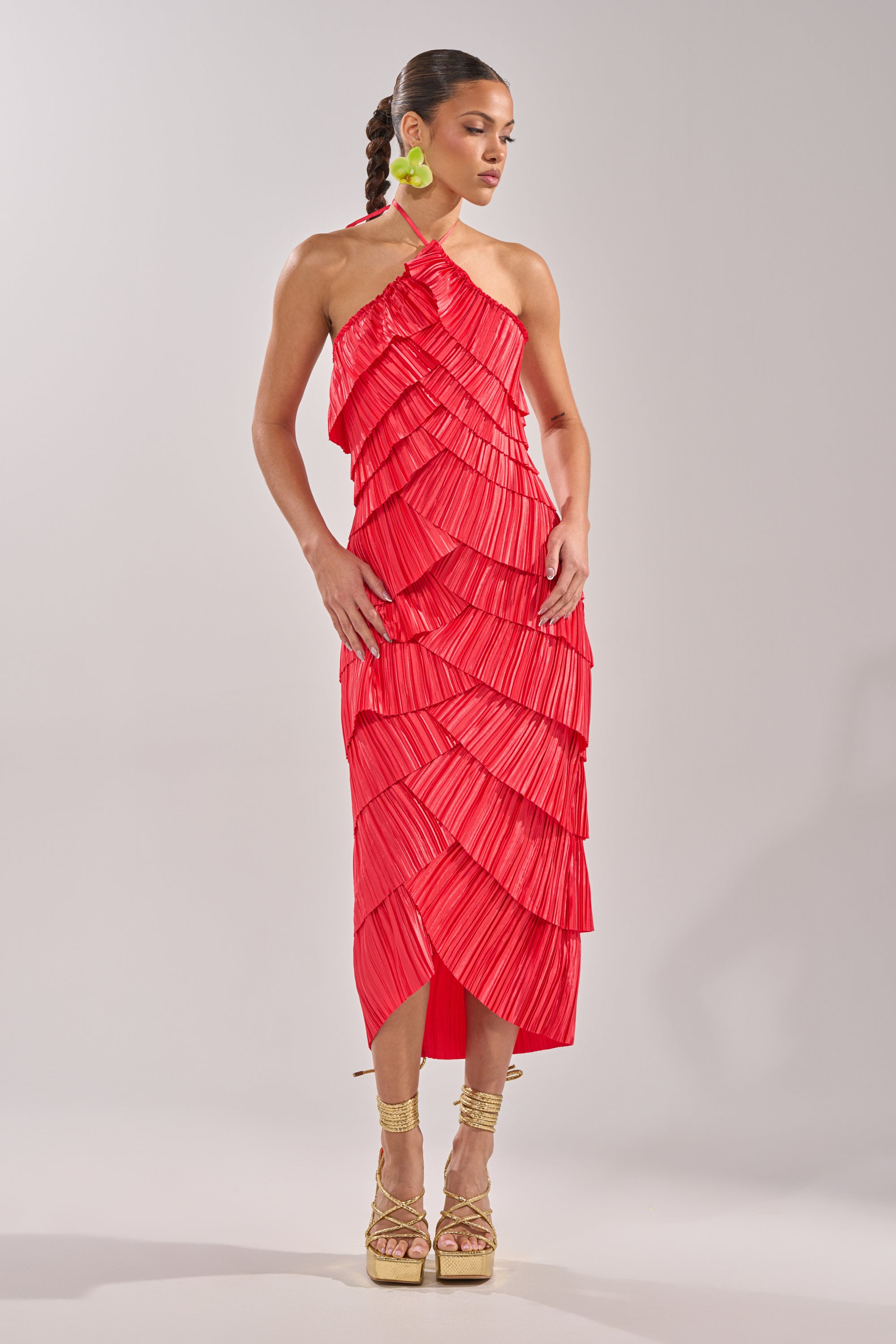 GIVE IT TO ME BABY SATIN MAXI DRESS