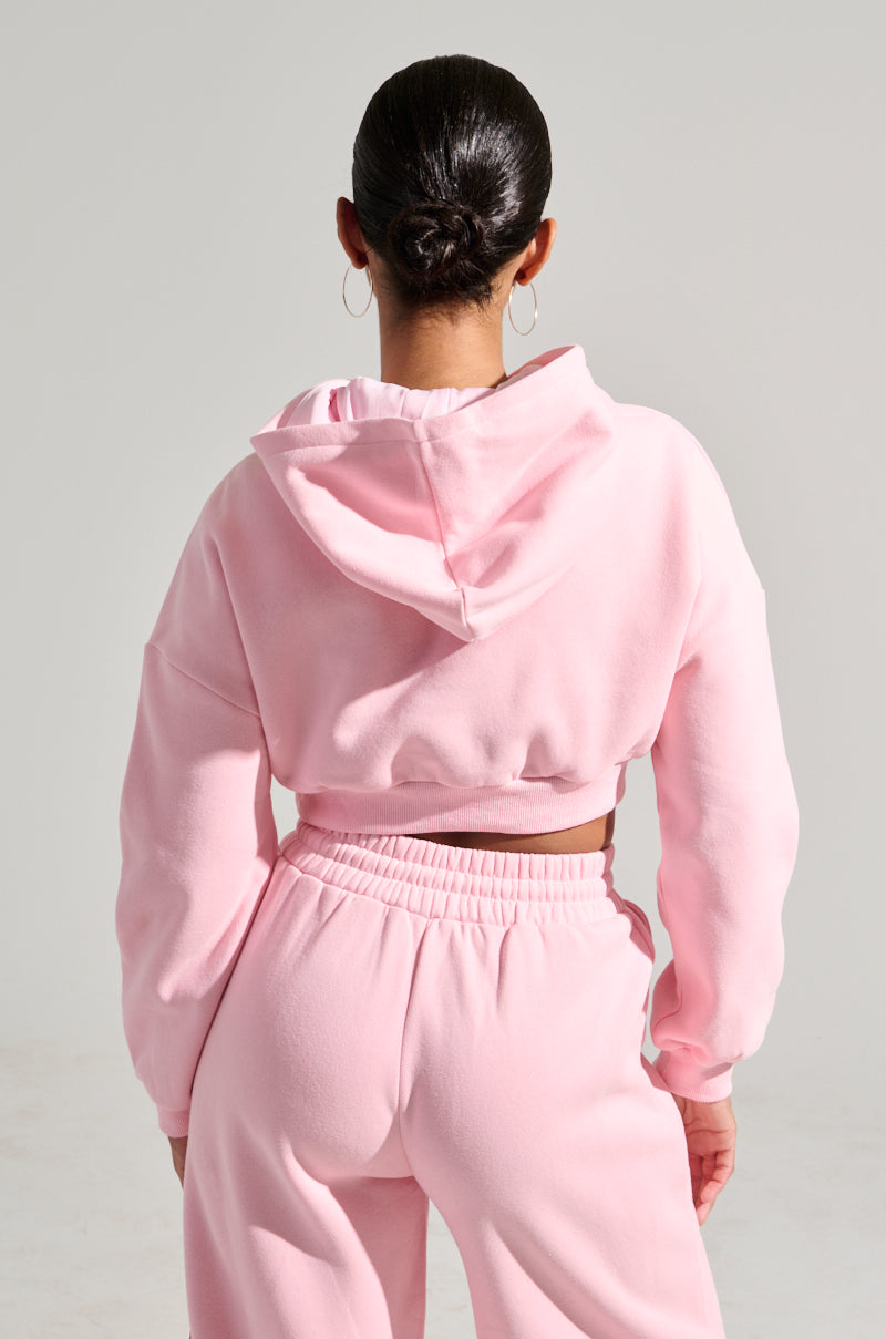 LOVER CROPPED HOODIE