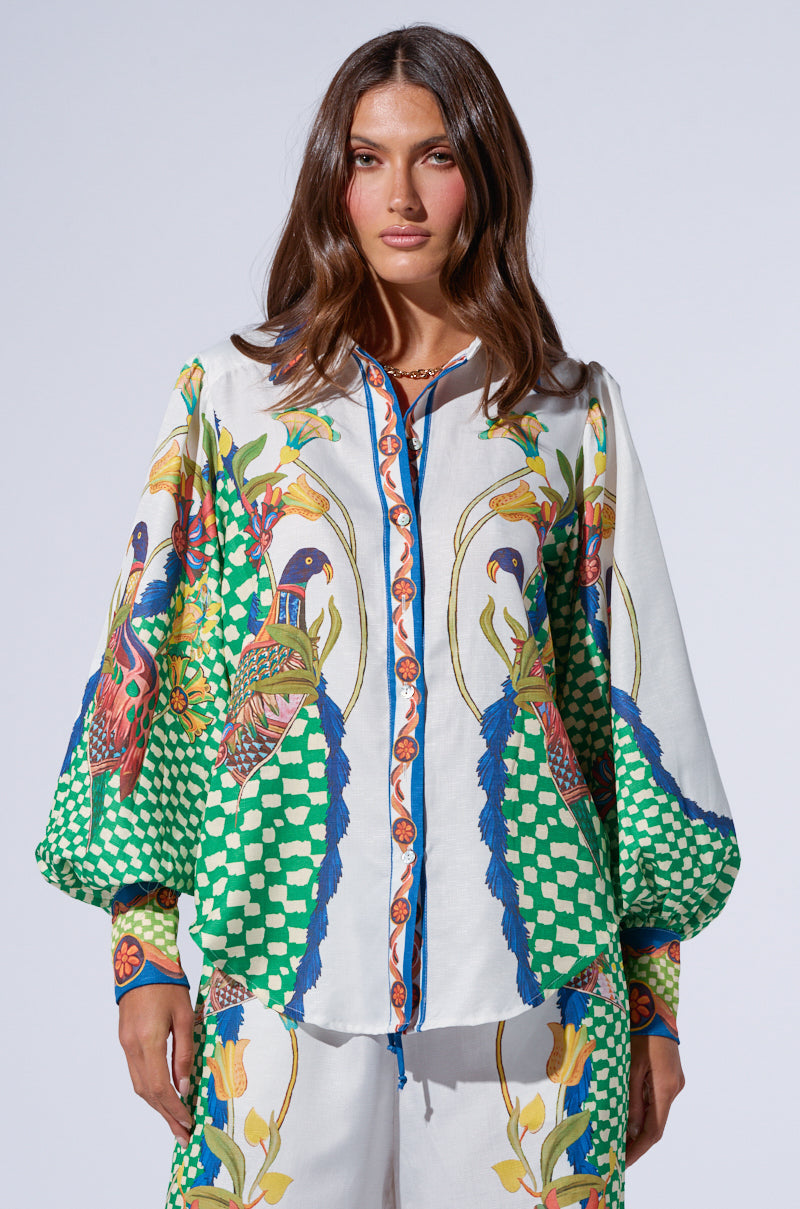 WALK THIS WAY PRINTED TOP