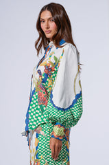 WALK THIS WAY PRINTED TOP