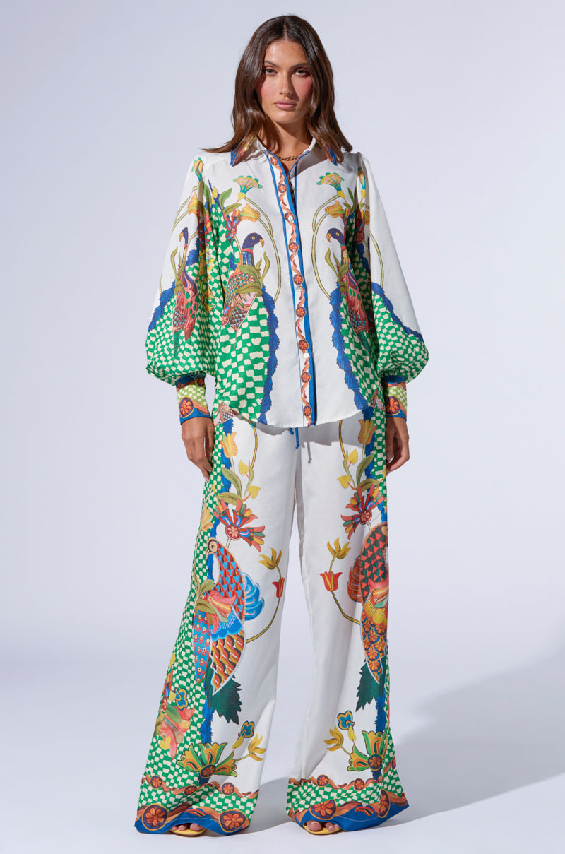 WALK THIS WAY PRINTED TOP