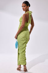 SARAH SLINKY DRESS IN GREEN
