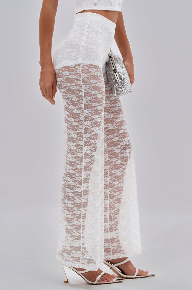 HOT STUFF LACE FLARE LEGGING