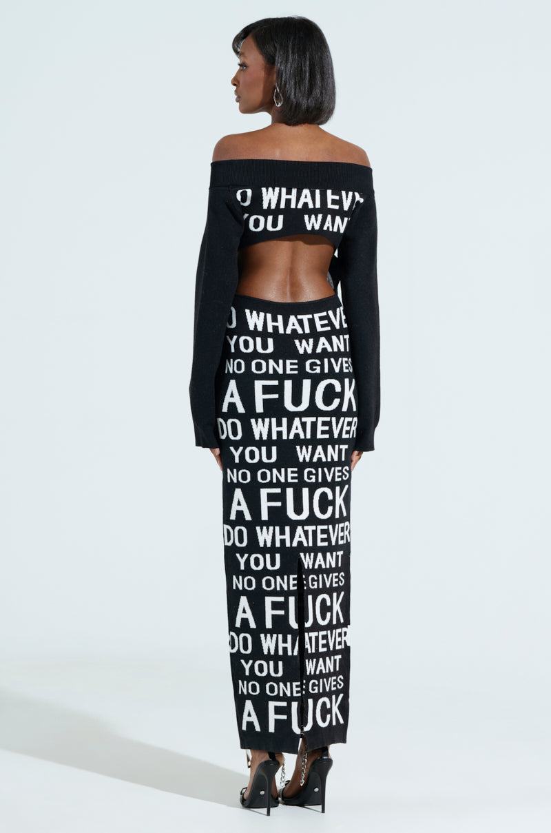 WHATEVER YOU WANT KNIT MAXI DRESS