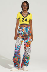 NUMBER 24 CROPPED COLLARED KNIT SWEATER
