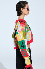 TOO MANY NUMBERS SWEATER