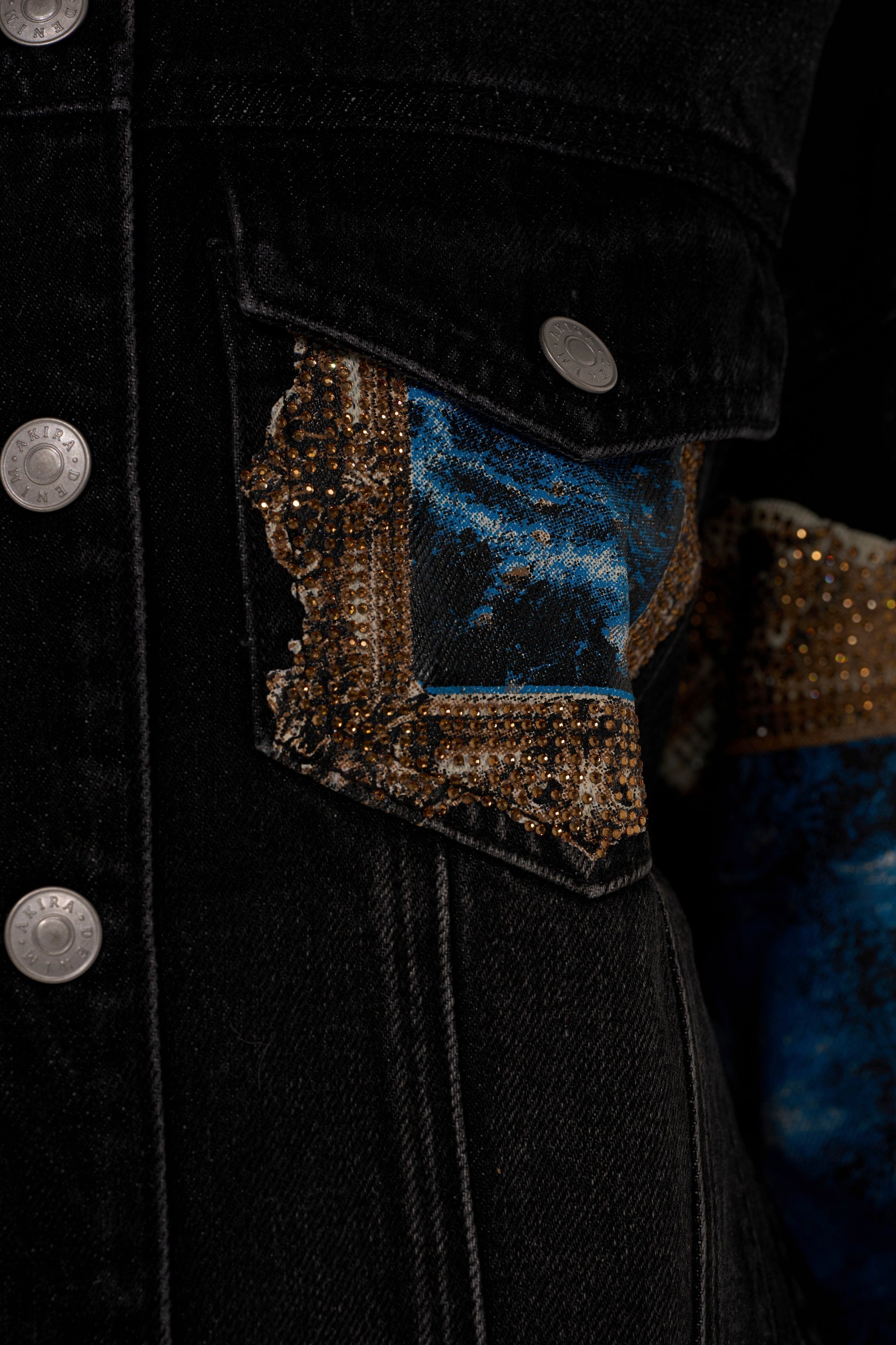 WORK OF ART GRAPHIC DENIM JACKET