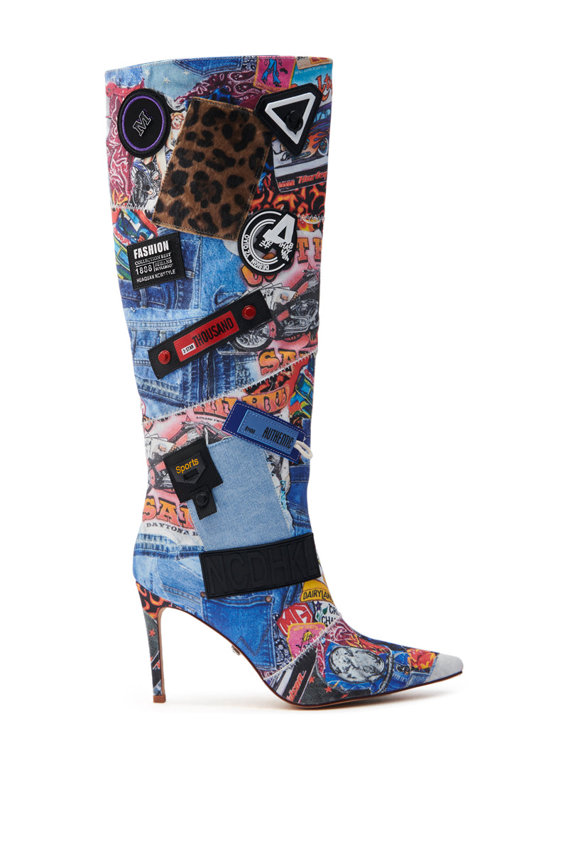AZALEA WANG SYLRILA MULTI ABSTRACT BOOT