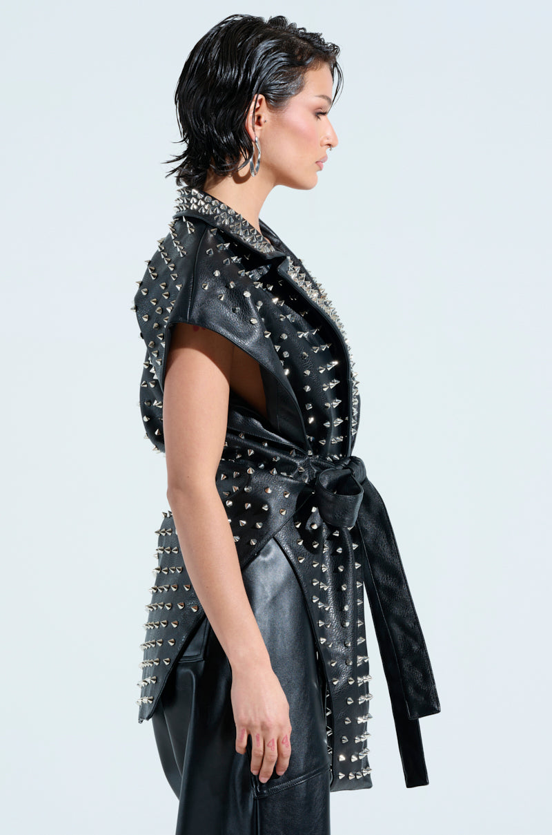 TELL ME ABOUT IT STUDDED VEST