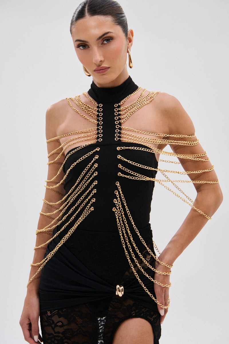 CHAINS DRIP BODYSUIT