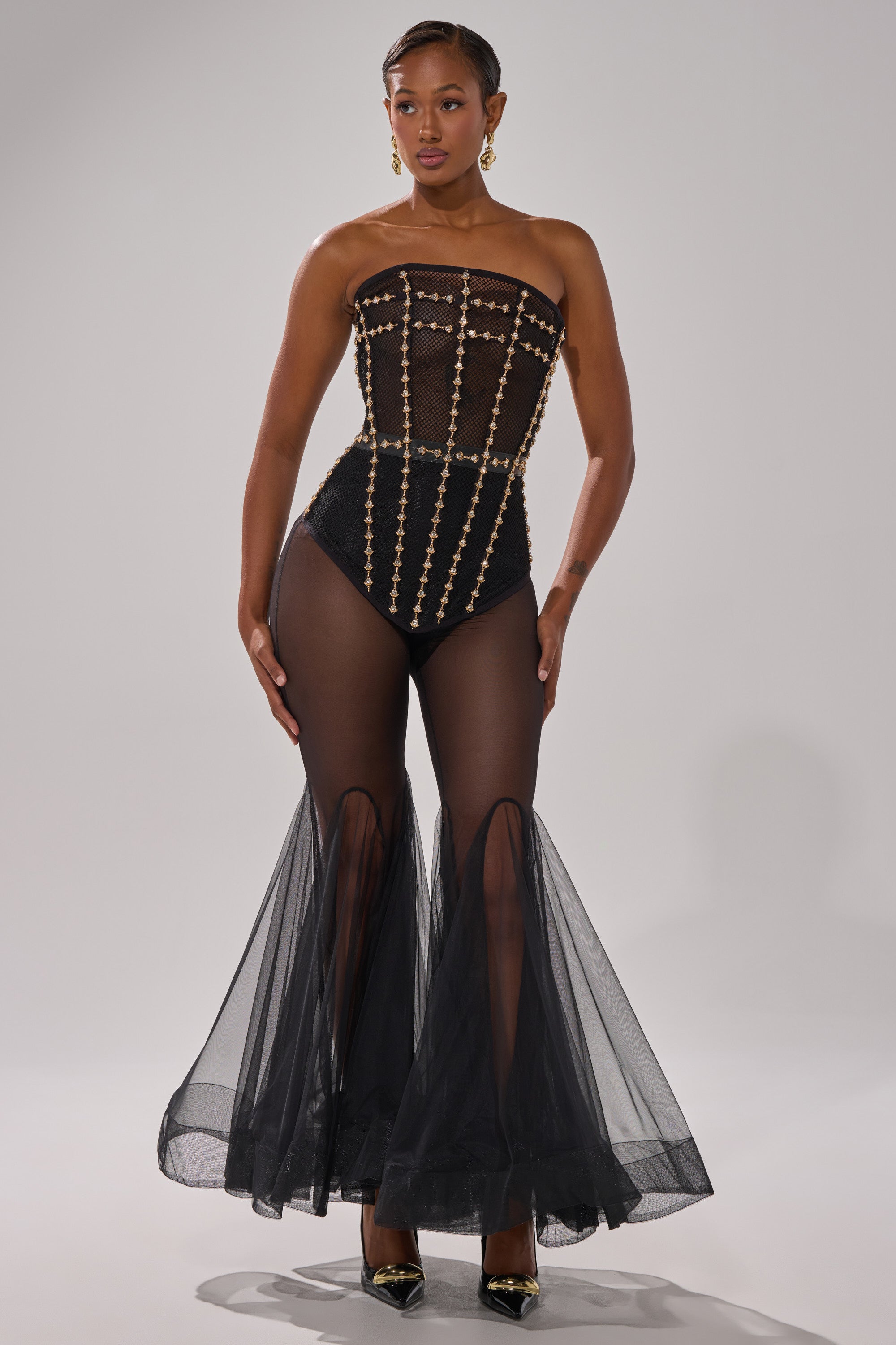 SMOKESHOW CORSET WITH RHINESTONES