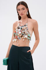 SHAKE IT QUEEN BEADED BRALETTE