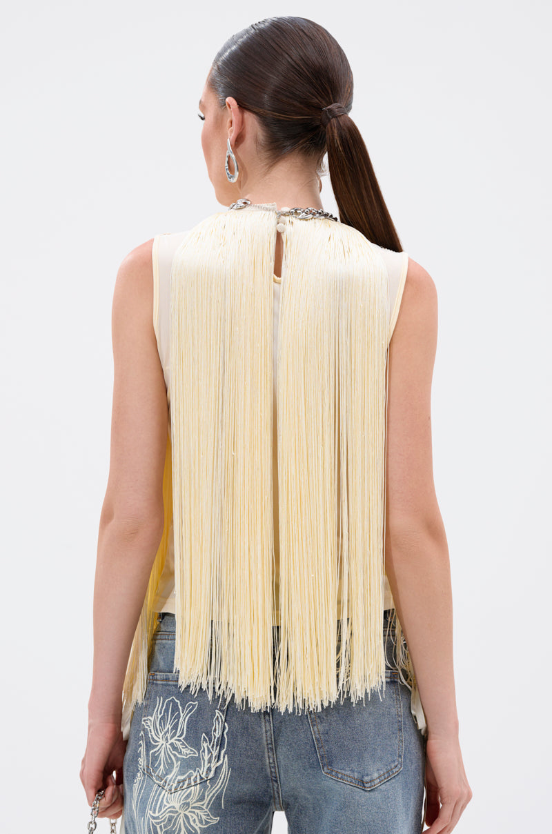 SUNSHINE LOVER FRINGE BLOUSE