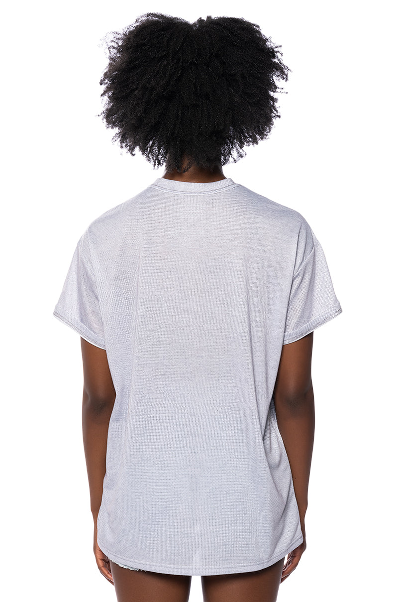 AALIYAH DISTRESSED GRAPHIC TEE