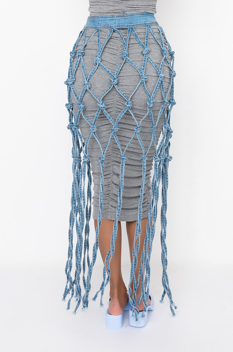 ALICIA DENIM MAXI SKIRT