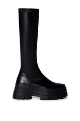 AZALEA WANG ARETHA STRETCH BOOT IN BLACK