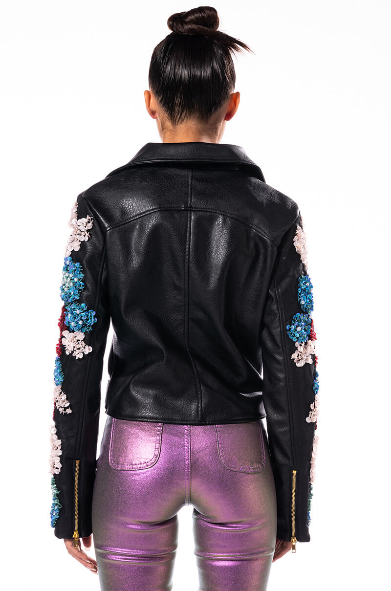 EVERY ROSE HAS A THORN MOTO JACKET
