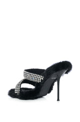 AZALEA WANG KAE BLACK STILETTO SANDAL