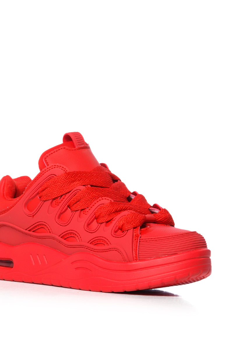 AZALEA WANG KORR RED SNEAKER