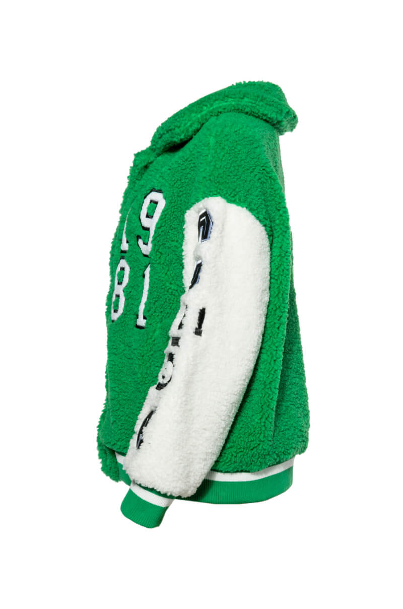 SOLO BEAR TEDDY VARSITY JACKET