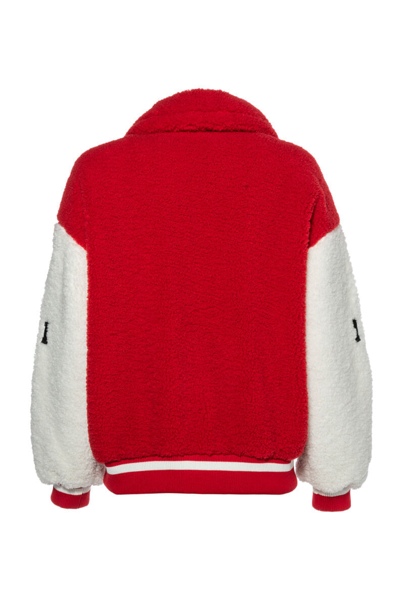 SOLO BEAR TEDDY VARSITY JACKET