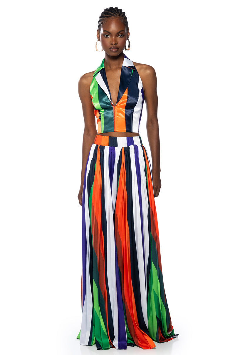 ELIANA PLEATED MAXI SKIRT
