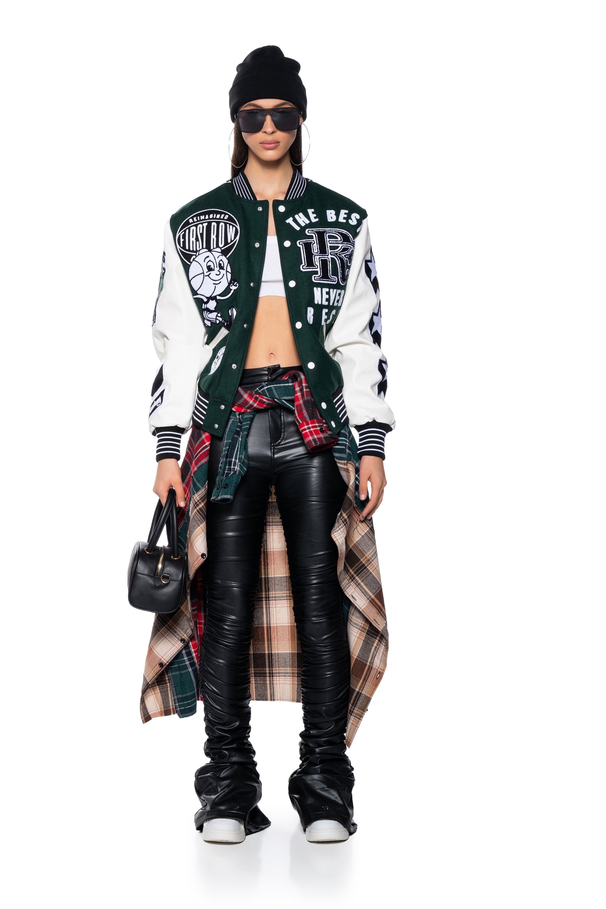 FIRST ROW THE BEST OVERSIZED BOMBER