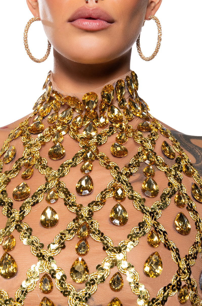 FOR THE LONG RUN EMBELLISHED TOP