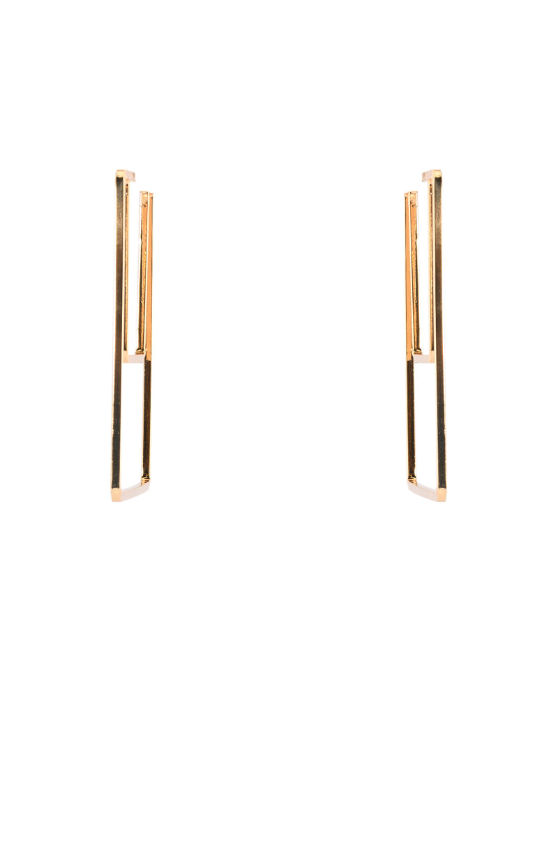 GEO EARRING IN GOLD