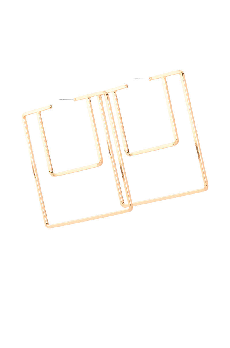 GEO EARRING IN GOLD