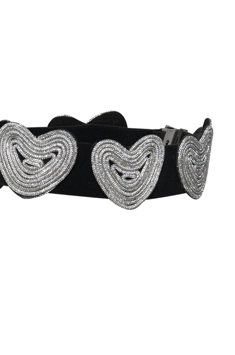 INTO YOU RHINESTONE STRETCH BELT