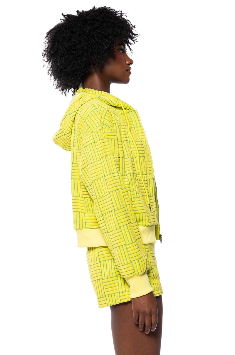 JET SET TEXTURED HOODIE