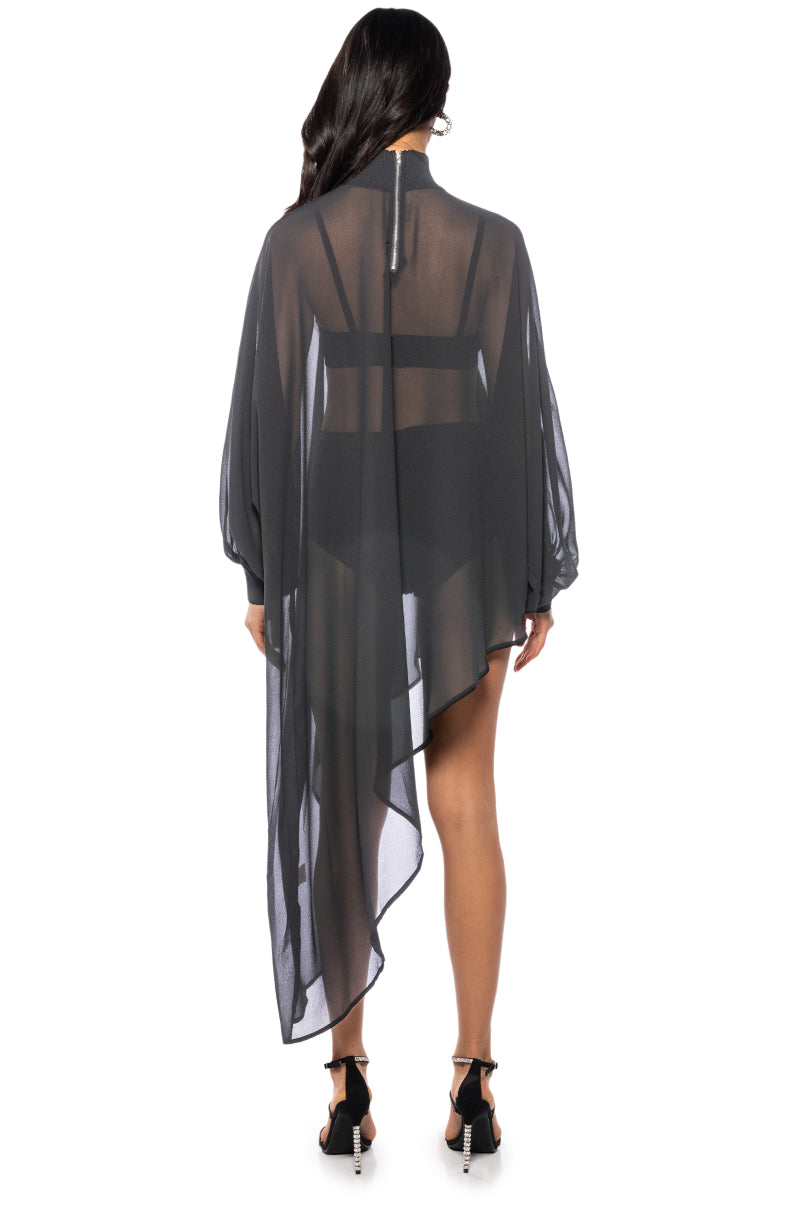 JUNE ASYMMETRICAL MIDI DRESS