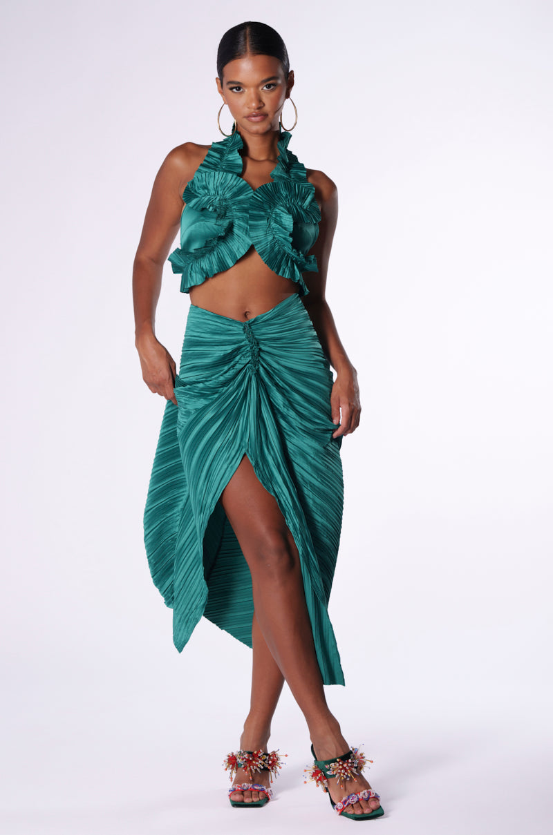 JUST A GIRL RUCHED BRALETTE TOP