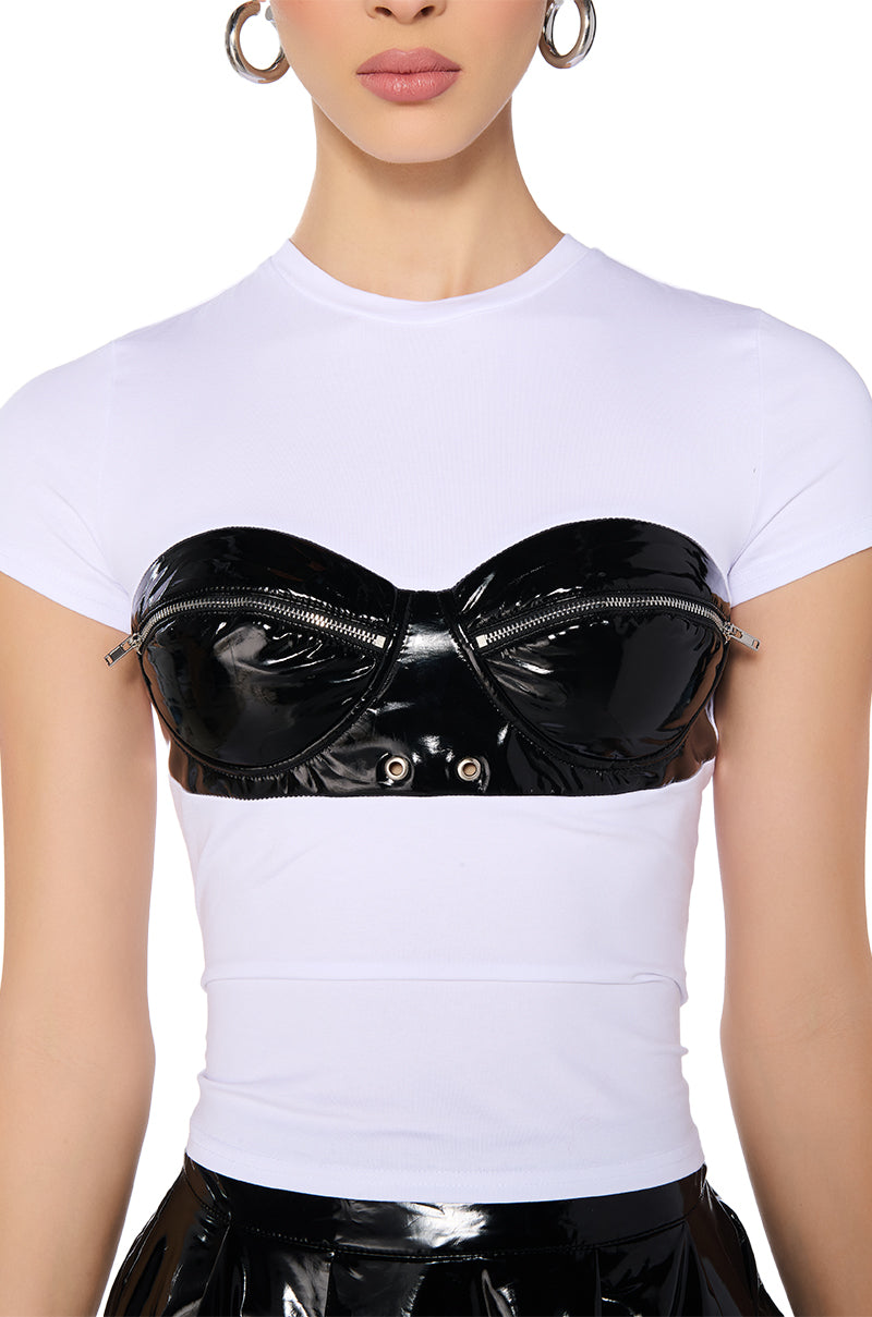 LATEX BODY SHORT SLEEVE TSHIRT