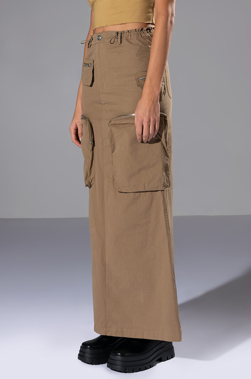 LIMITED VIBE CARGO MAXI SKIRT