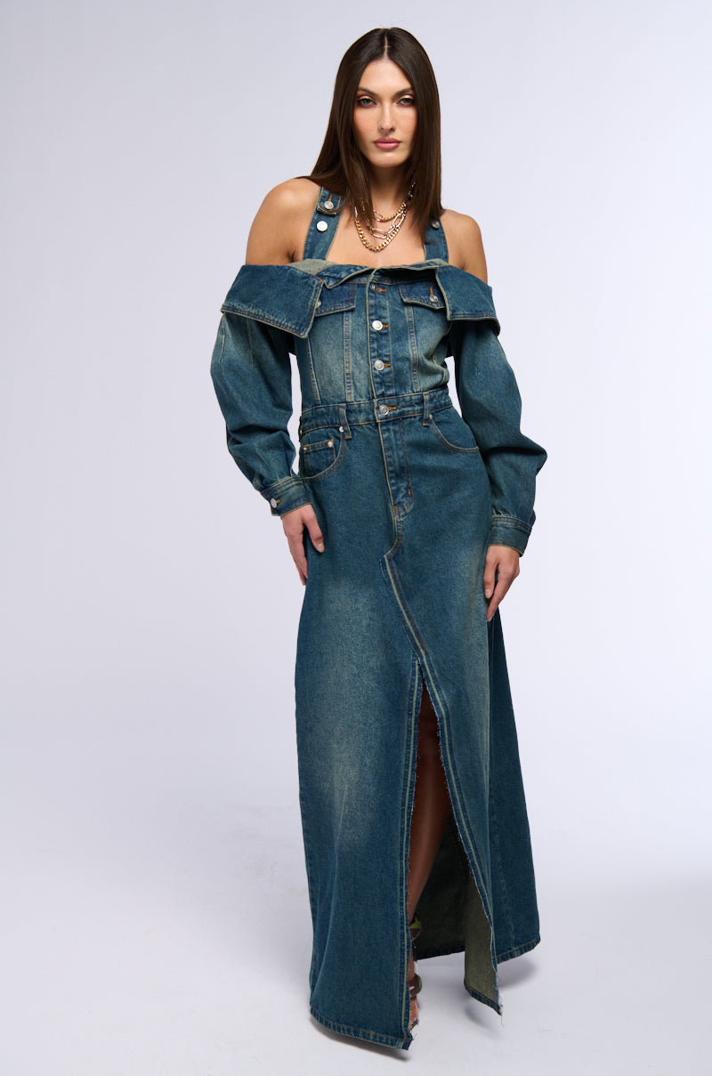 MARIAH DENIM MAXI DRESS