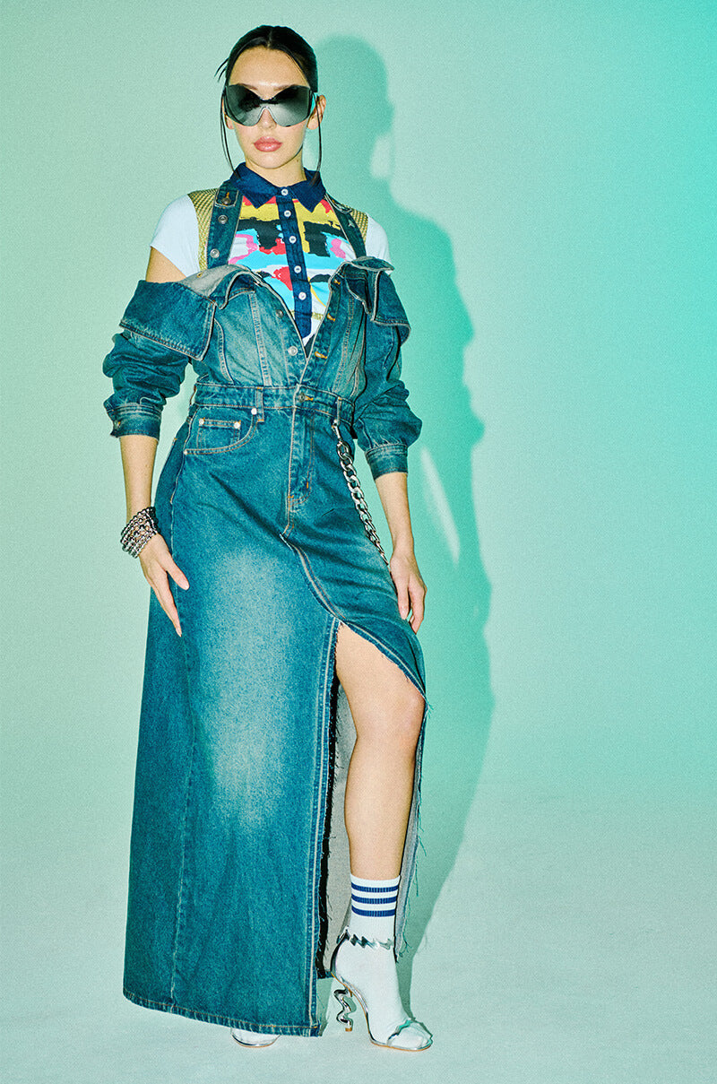MARIAH DENIM MAXI DRESS