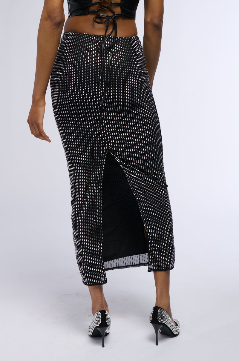 NEED THE BLING EMBELLISHED MAXI SKIRT