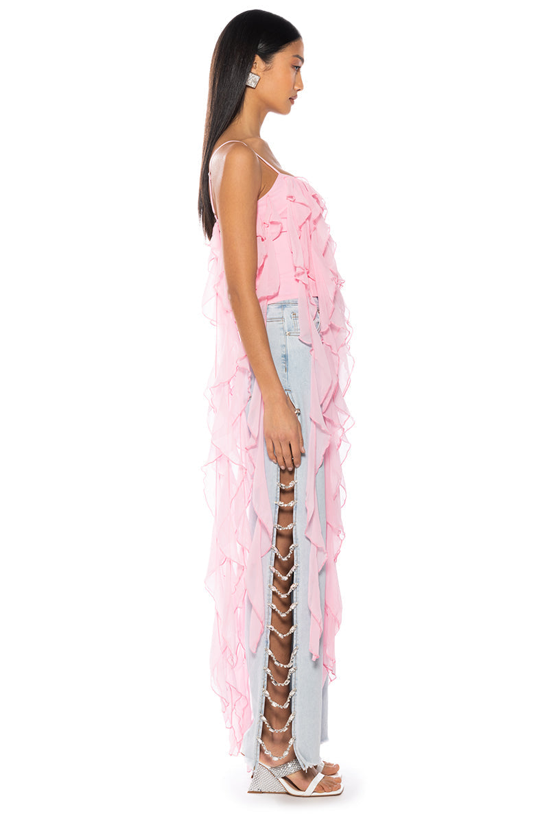 OH DARLING RUFFLE LONG TOP