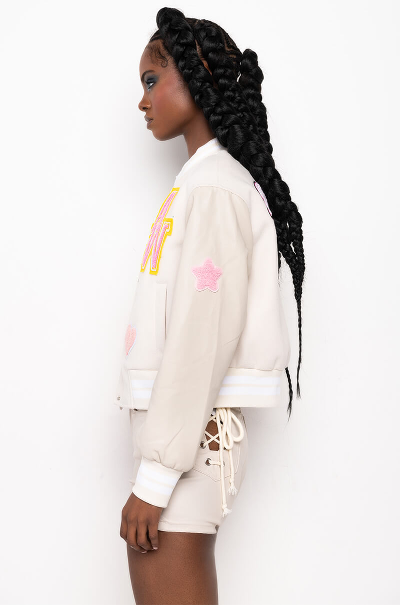 OKAY TONAL VARSITY BOMBER