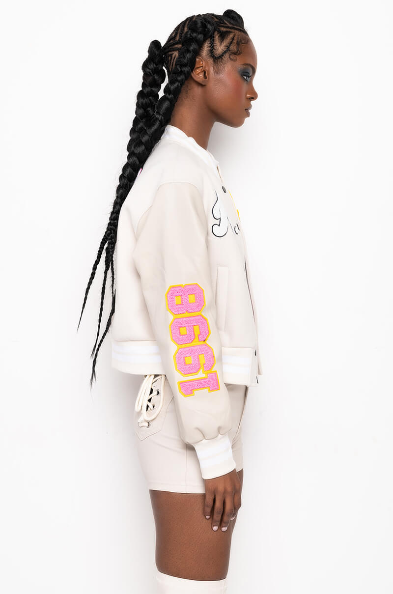 OKAY TONAL VARSITY BOMBER