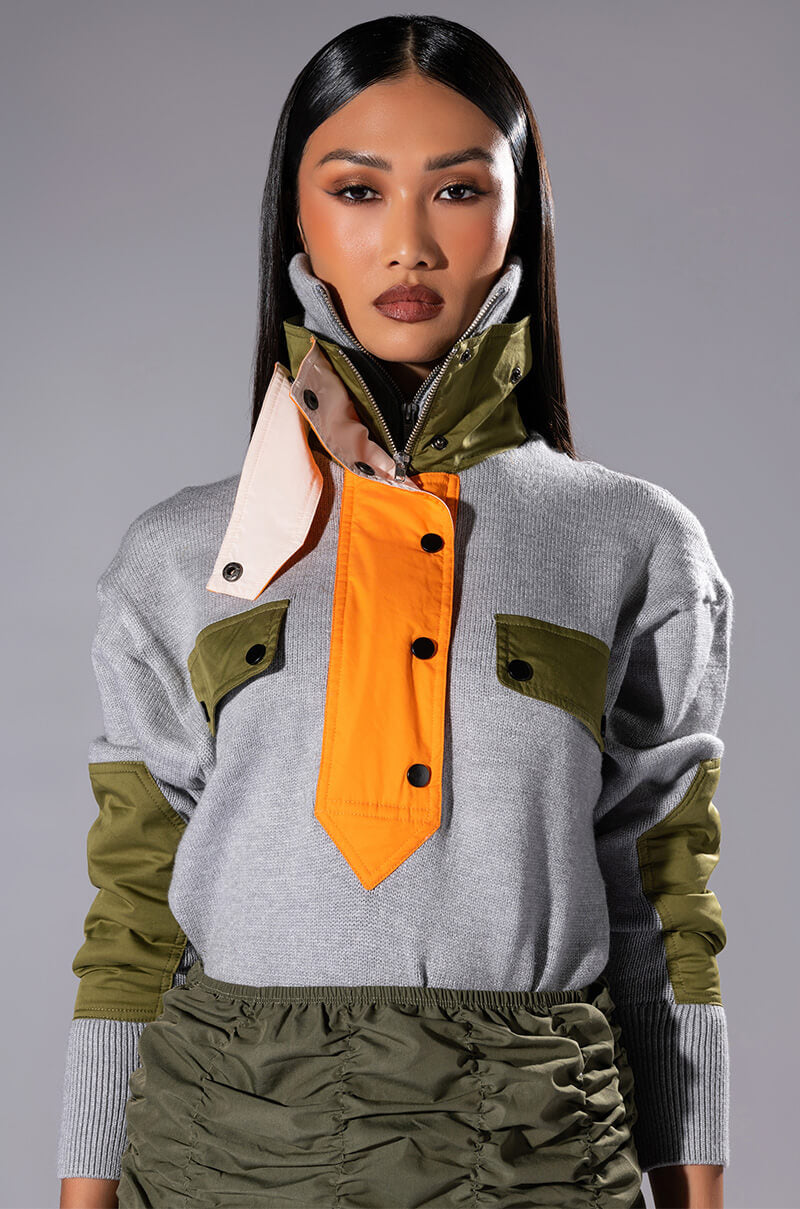 ON THE MOVE PULLOVER SWEATSHIRT