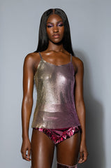 ONE MORE WEEKEND CHAINMAIL TANK TOP