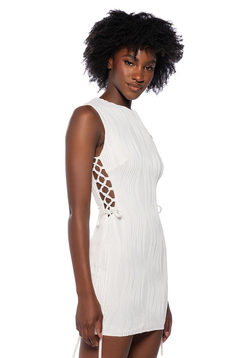 VERONICA SIDE TIE MINI DRESS