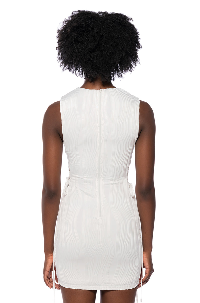 VERONICA SIDE TIE MINI DRESS